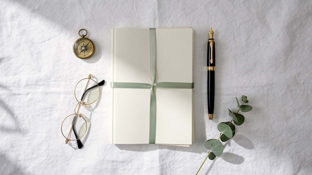 Estate planning documents and fountain pen arranged on linen surface