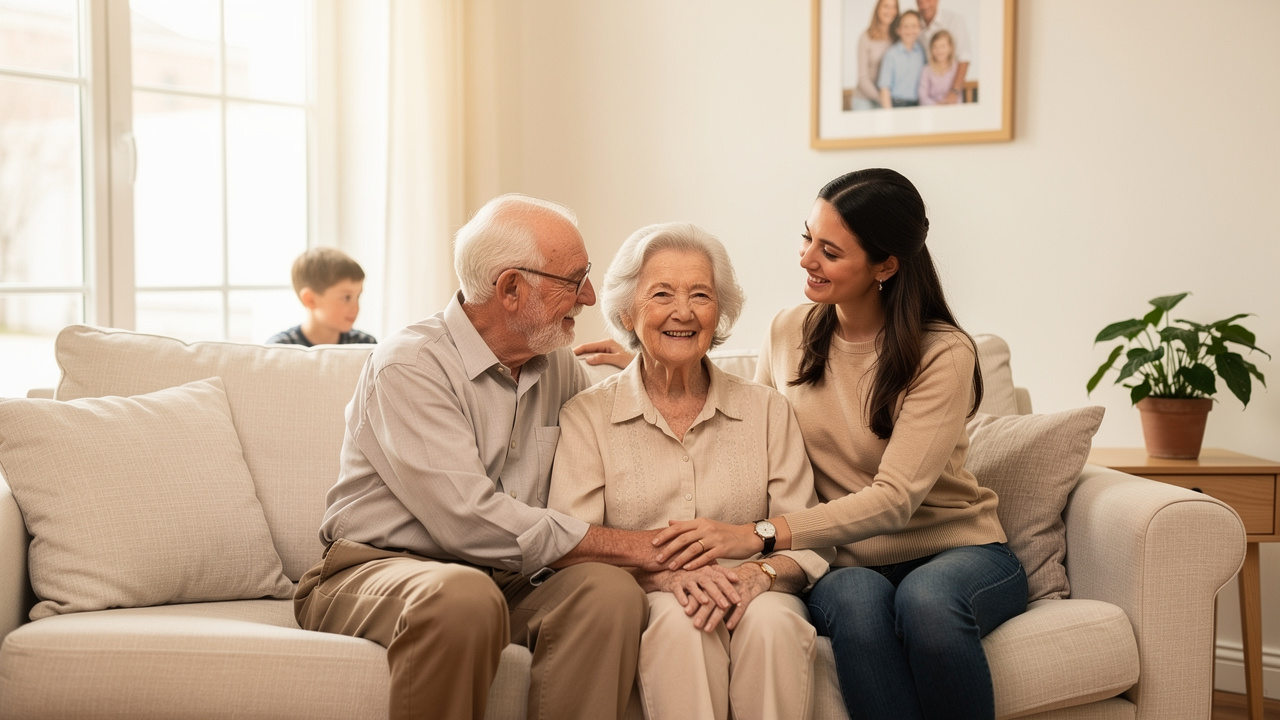 Multigenerational Illinois family with peace of mind after Medicaid planning