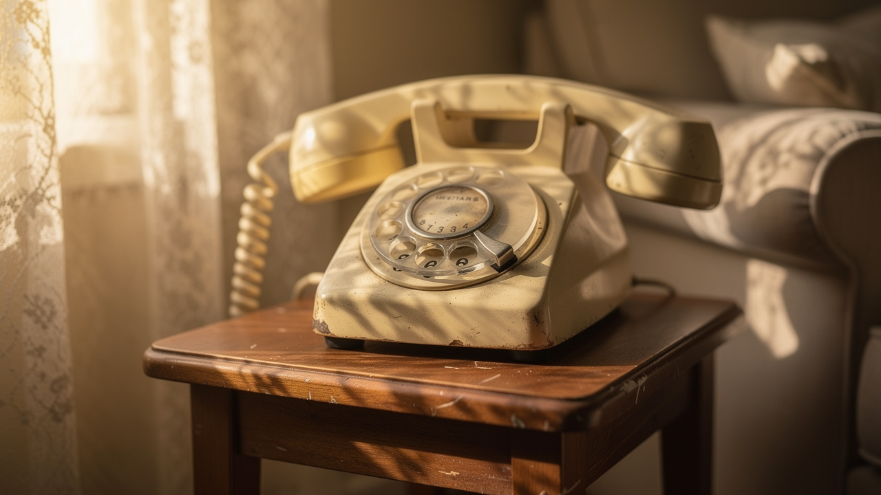 Vintage telephone representing accessible elder abuse reporting hotlines