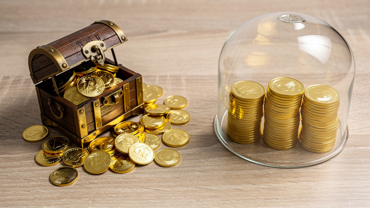 Visual comparison of trust and savings account asset limits