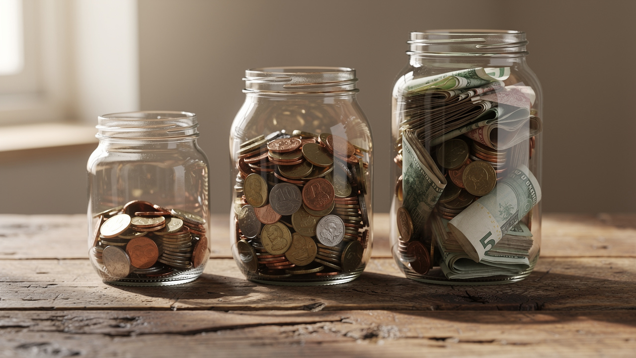 Three jars symbolizing different special needs trust types